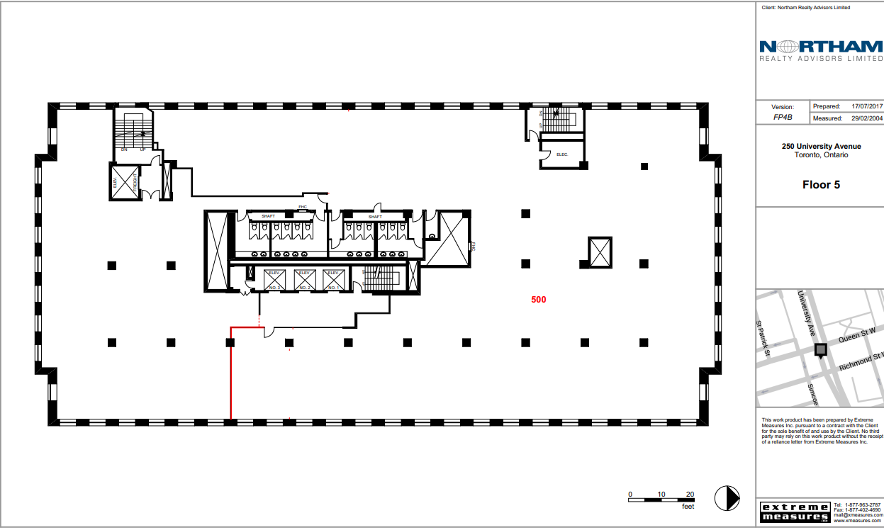 250 University Ave, Toronto, ON à louer Plan d’étage– Image 1 sur 1