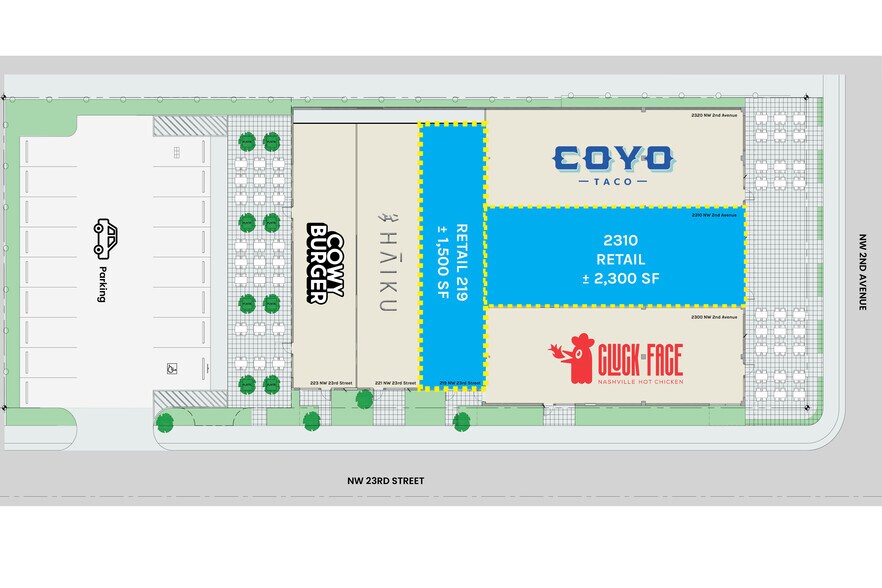 2300 NW 2nd Ave, Miami, FL à louer - Plan de site – Image 3 sur 4