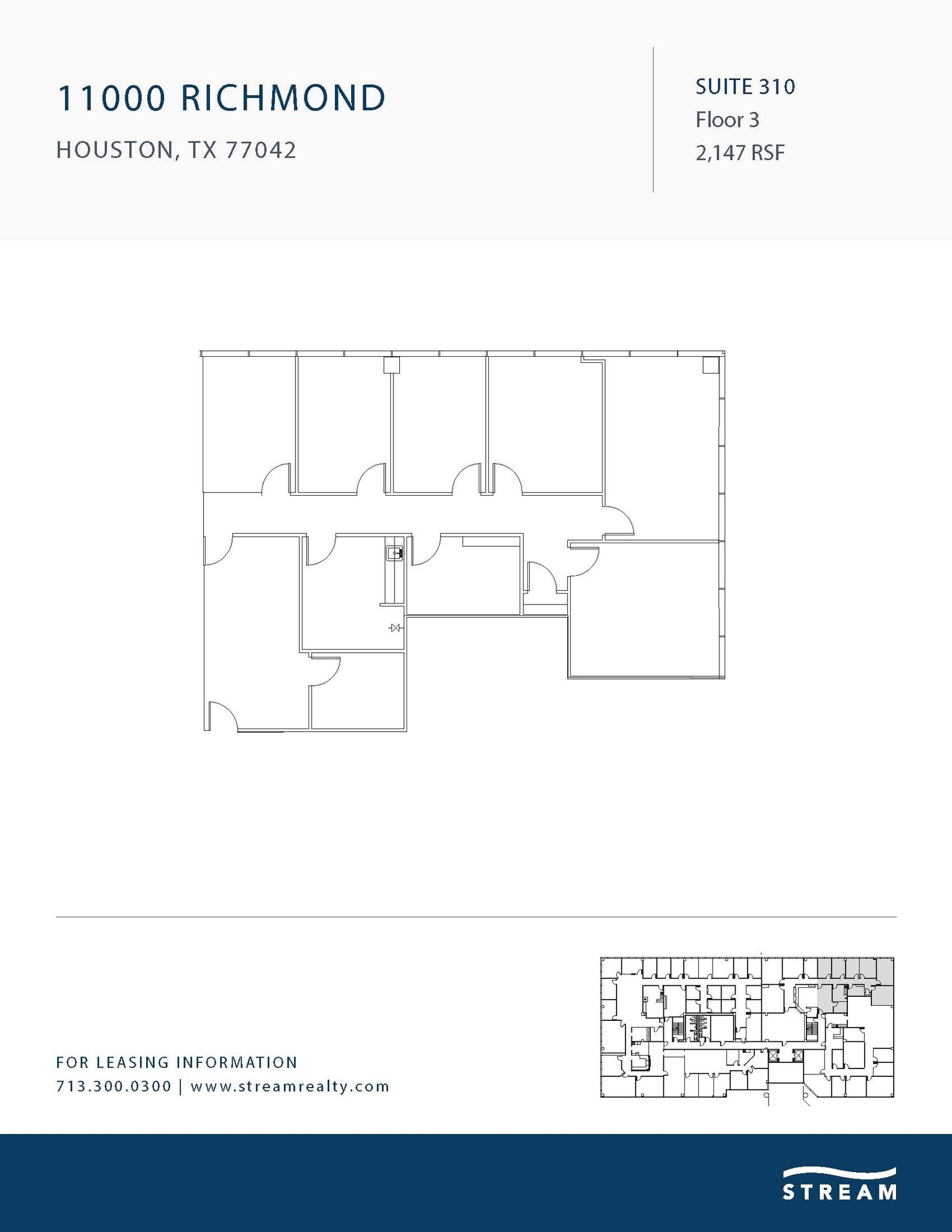11000 Richmond Ave, Houston, TX à louer Plan d’étage– Image 1 sur 1