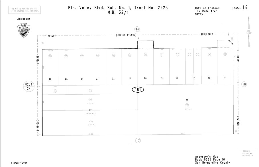 10157-10167 Live Oak Ave, Fontana, CA à louer - Plan cadastral – Image 3 sur 7