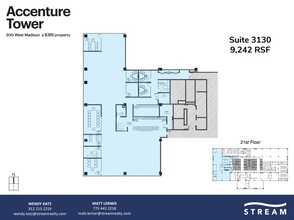 500 W Madison St, Chicago, IL à louer Plan d’étage– Image 1 sur 1