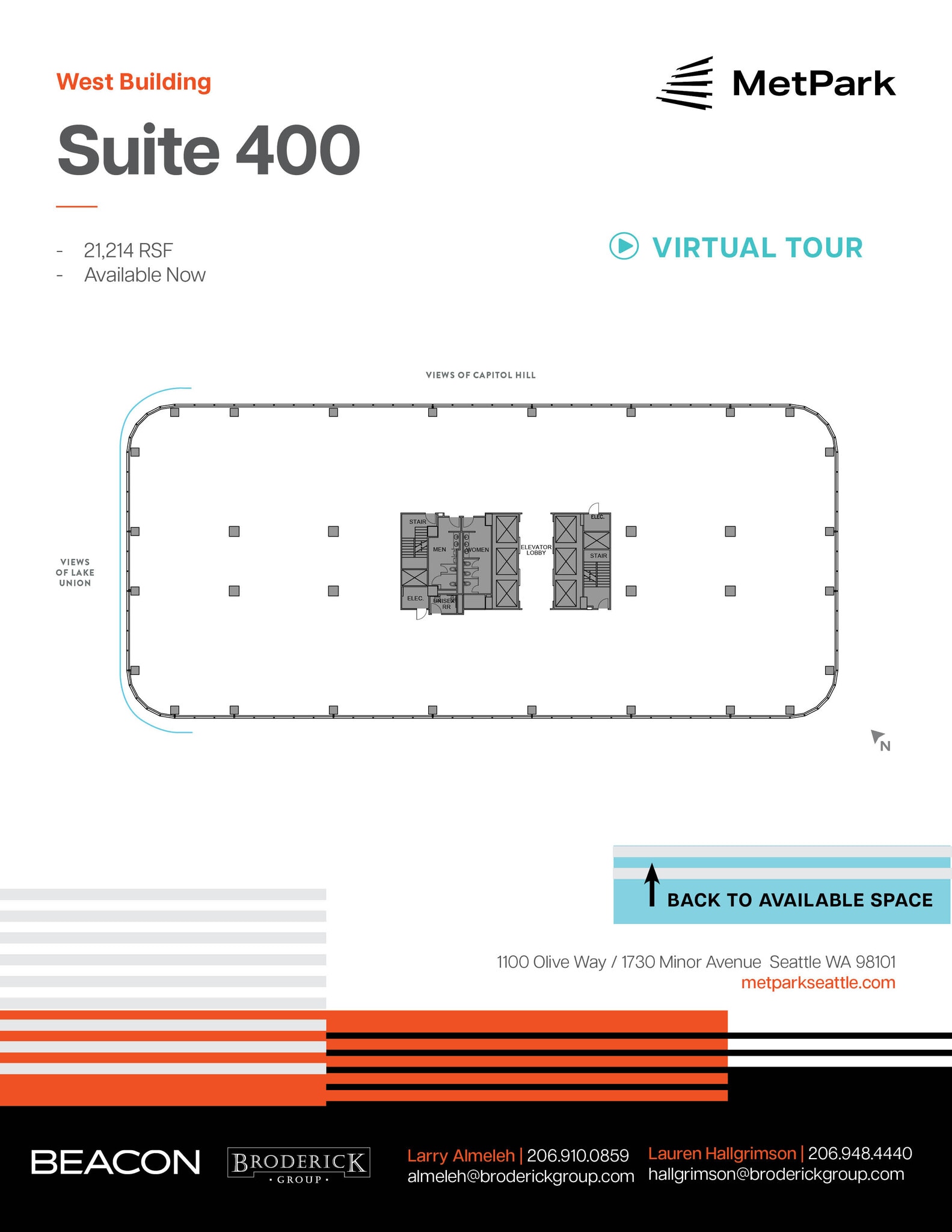 1100 Olive Way, Seattle, WA à louer Plan d’étage– Image 1 sur 1