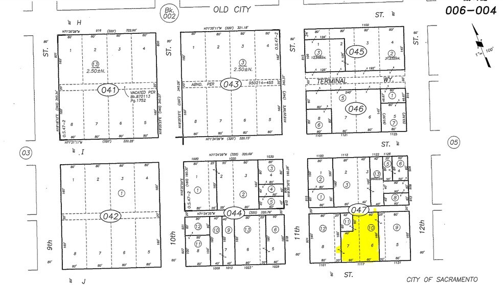 1117 J St, Sacramento, CA à vendre - Plan cadastral – Image 2 sur 2