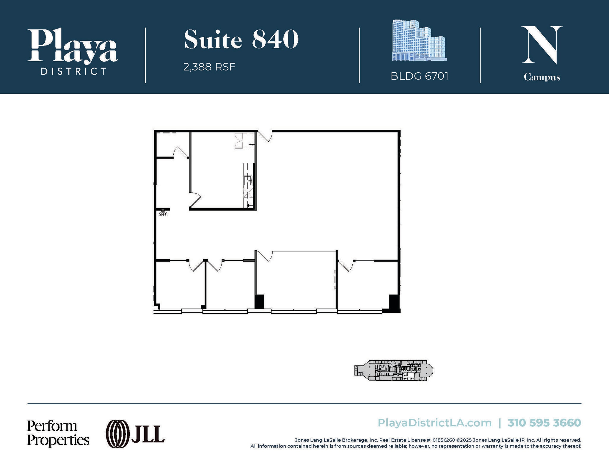 6100 Center Dr, Los Angeles, CA à louer Plan d’étage– Image 1 sur 1