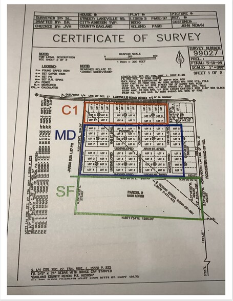 507 Lakeville Rd, Addison Twp, MI à vendre - Plan de site – Image 2 sur 4
