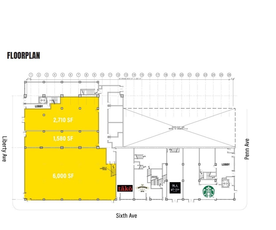 202 6th St, Pittsburgh, PA à louer Plan d’étage– Image 1 sur 1