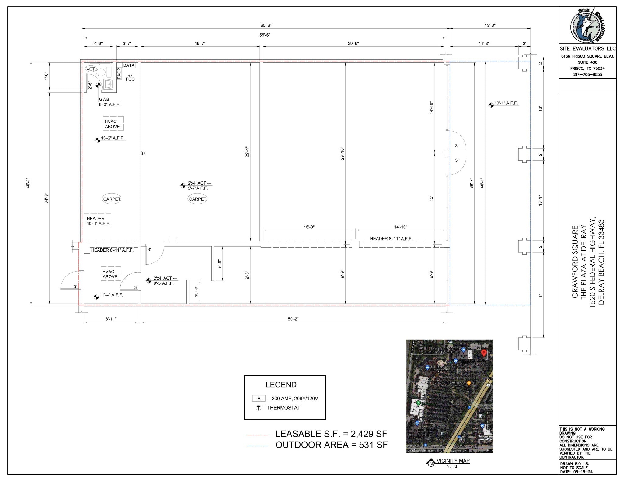 1490-1732 S Federal Hwy, Delray Beach, FL à louer Plan de site– Image 1 sur 7
