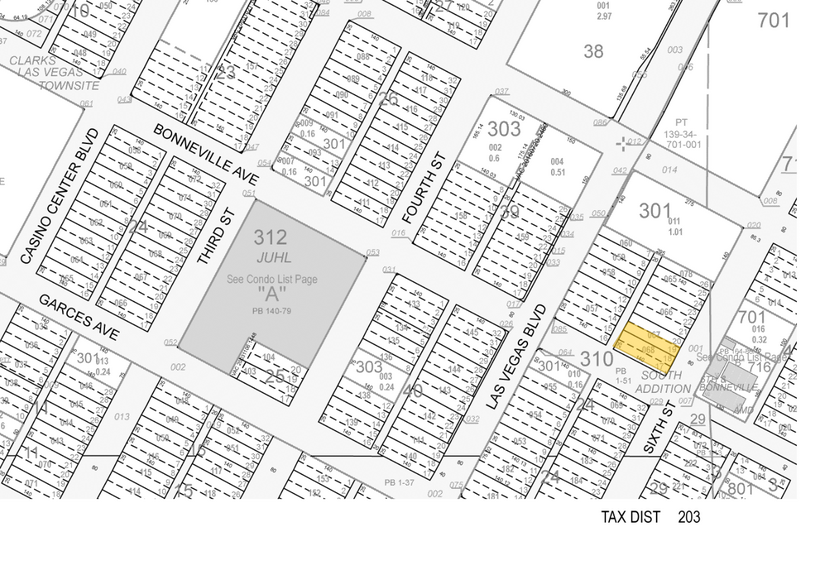 530 S 6th St, Las Vegas, NV à louer - Plan cadastral – Image 3 sur 31