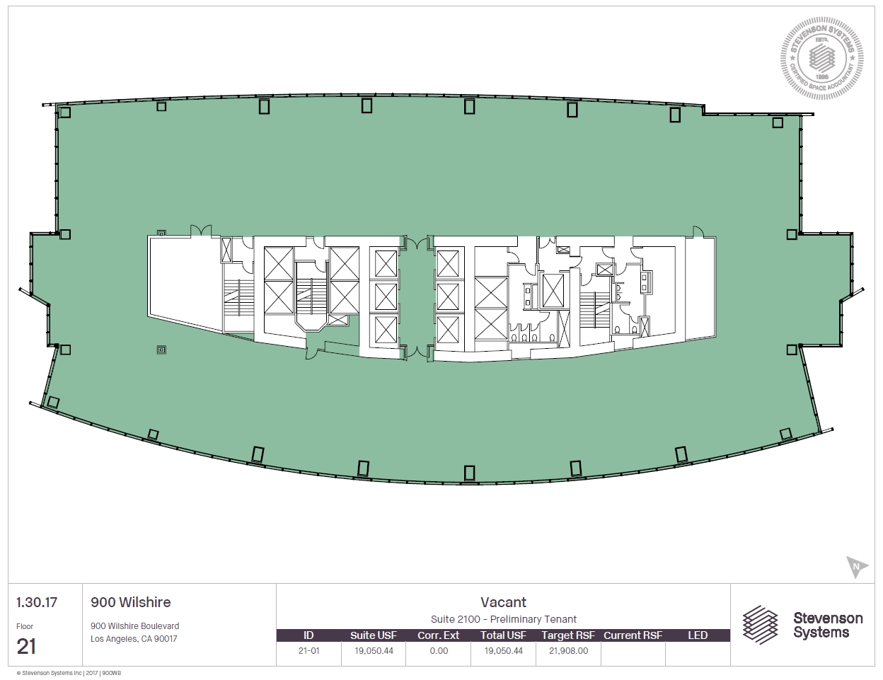 900 Wilshire Blvd, Los Angeles, CA à louer Plan d’étage– Image 1 sur 1