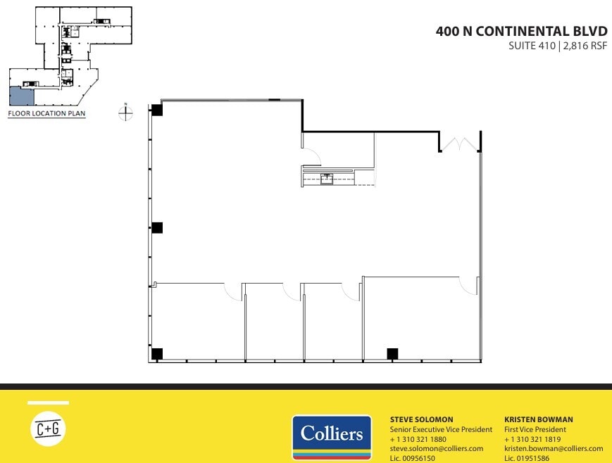 300 Continental Blvd, El Segundo, CA à louer Plan d’étage– Image 1 sur 1