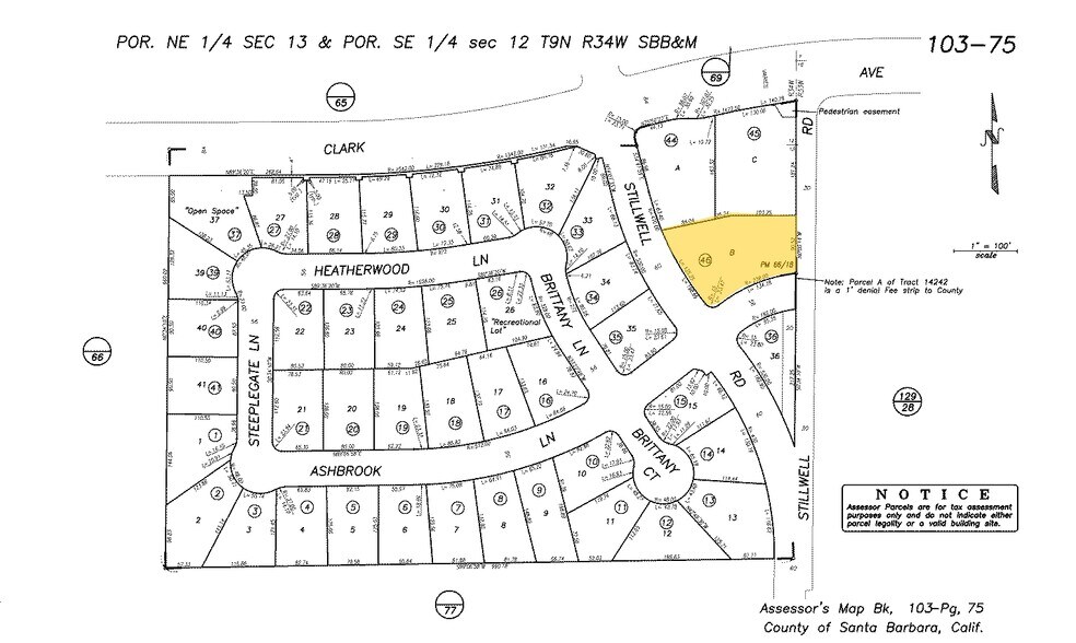 1604 E Clark Ave, Santa Maria, CA à vendre - Plan cadastral – Image 2 sur 2