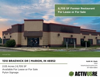 Plus de détails pour 1510 W Braewick Dr, Marion, IN - Local commercial à vendre