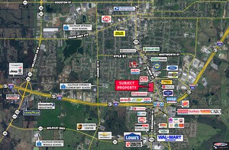 1185 S Broadway St, Sulphur Springs, TX - VUE AÉRIENNE  vue de carte