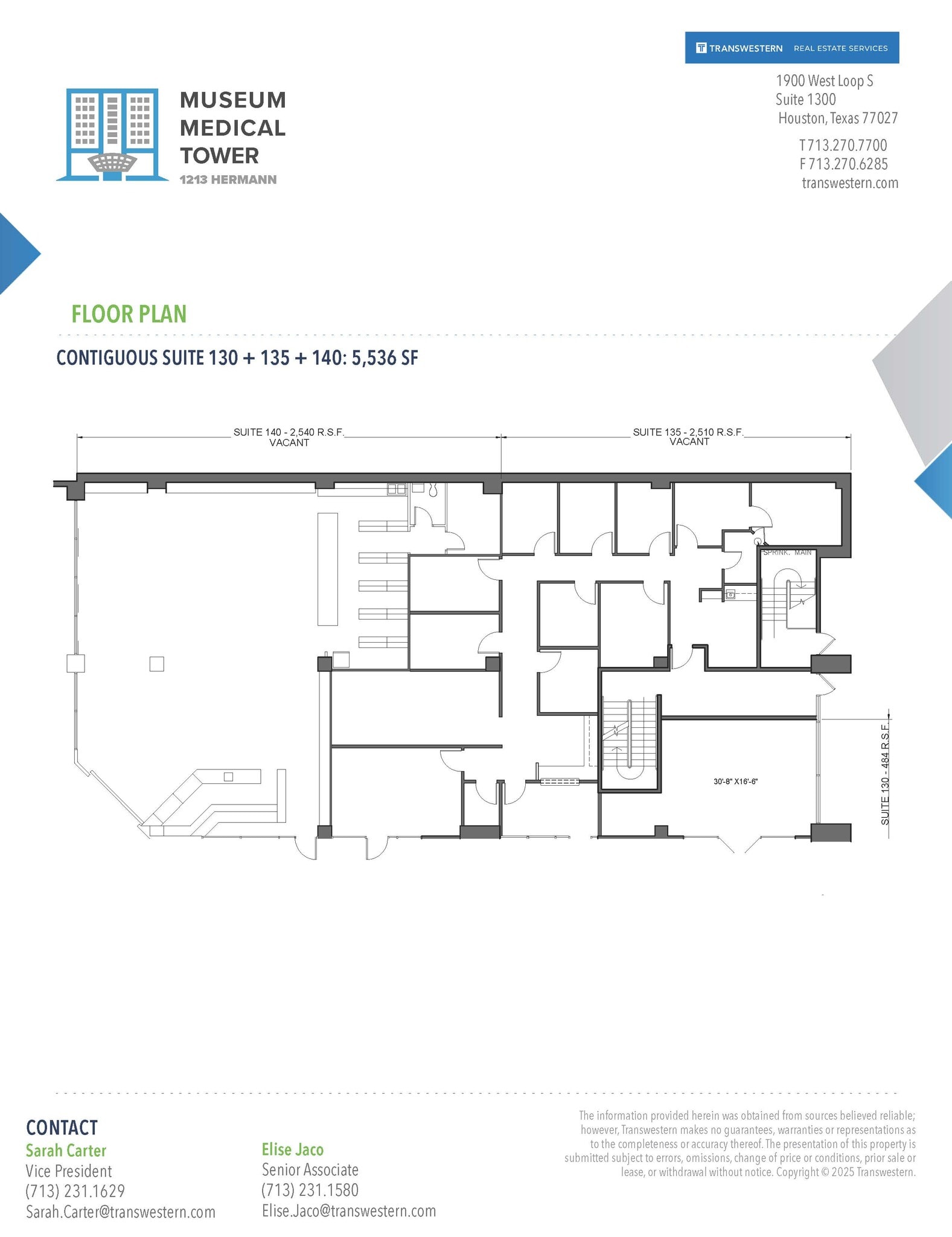 1213 Hermann Dr, Houston, TX à louer Plan d’étage– Image 1 sur 1
