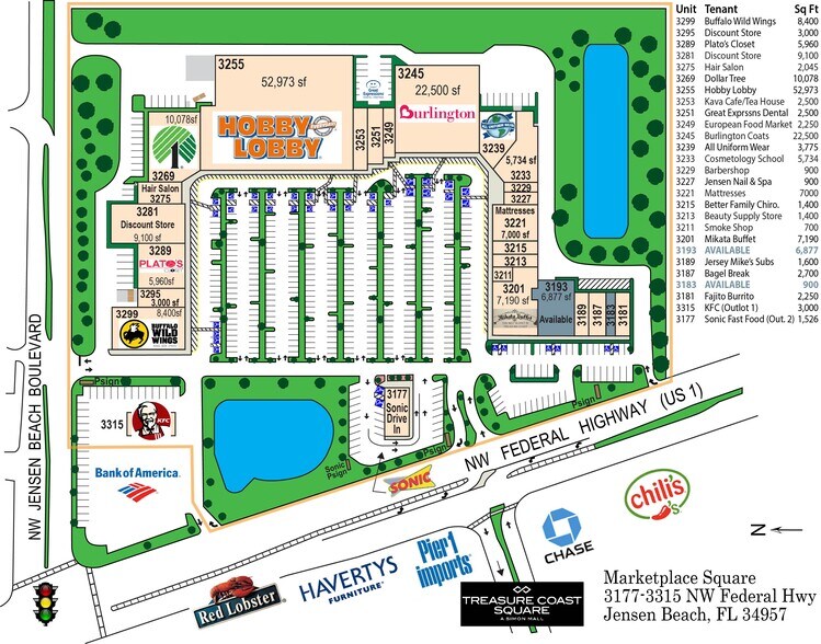 3183-3299 NW Federal Hwy, Jensen Beach, FL à louer - Photo de l’immeuble – Image 2 sur 6