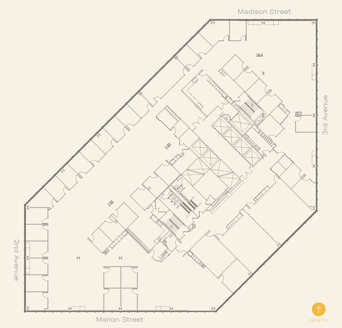 999 3rd Ave, Seattle, WA à louer Plan d’étage– Image 1 sur 1