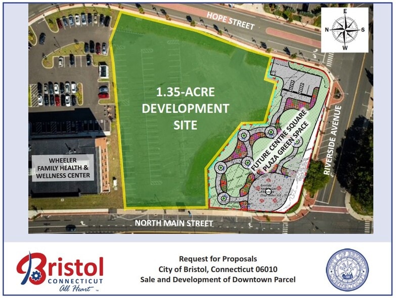 Map 30 Lot 3 North Main Street/Hope Street, Bristol, CT à vendre - Plan de site – Image 1 sur 2