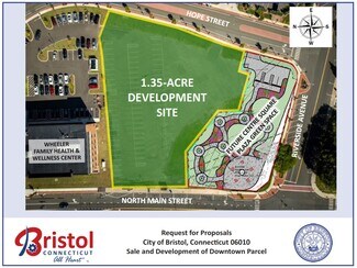 Plus de détails pour Map 30 Lot 3 North Main Street/Hope Street, Bristol, CT - Terrain à vendre