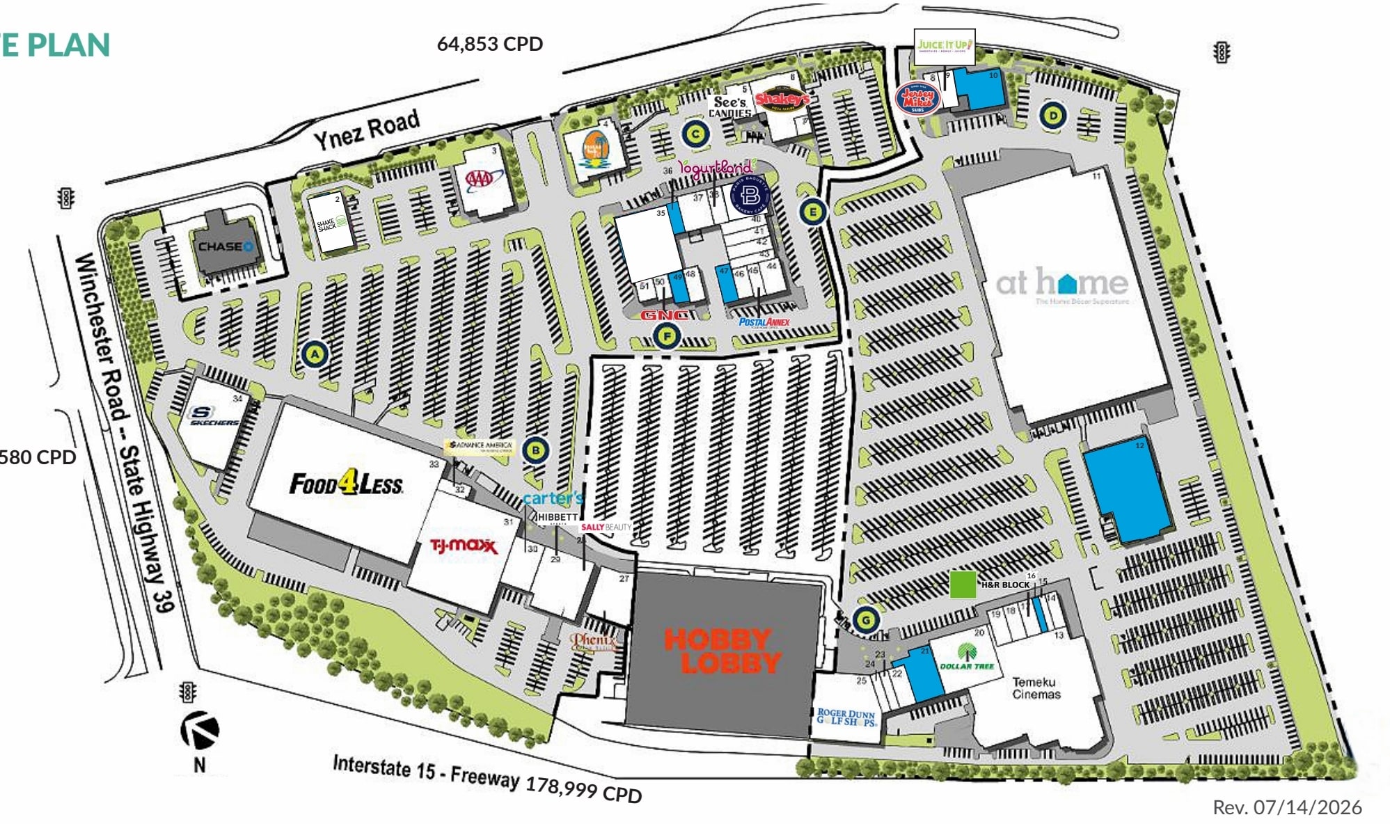 26471 Ynez Rd, Temecula, CA à louer Plan de site– Image 1 sur 1