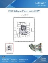 2033 Gateway Pl, San Jose, CA à louer Plan d’étage– Image 1 sur 1