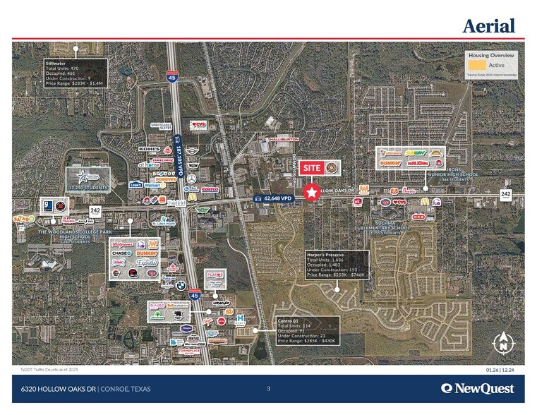 6320 Hollow Oaks dr, Conroe, TX à louer - Aérien – Image 2 sur 4