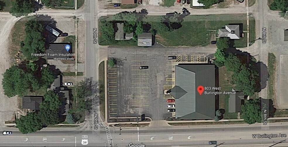 803 W Burlington Ave, Fairfield, IA à louer - Aérien – Image 3 sur 4