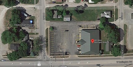 803 W Burlington Ave, Fairfield, IA - VUE AÉRIENNE  vue de carte