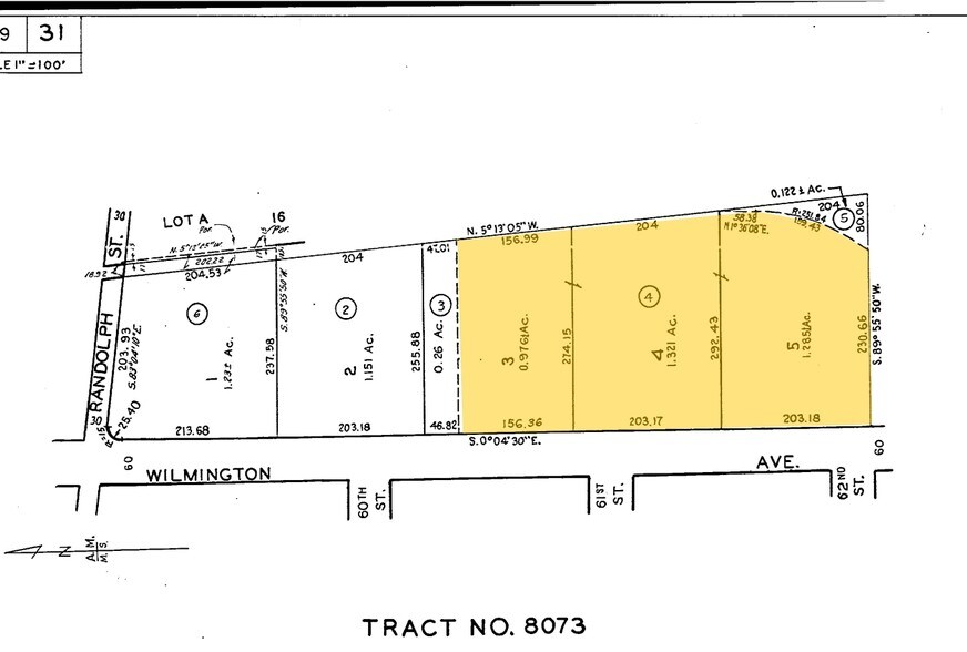 6100 S Wilmington Ave, Huntington Park, CA à vendre - Plan cadastral – Image 2 sur 9