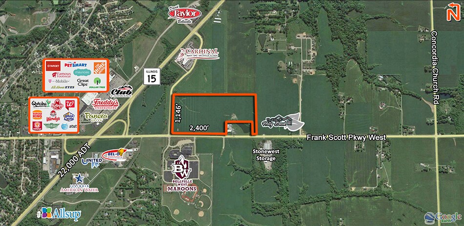 4204 Frank Scott Pkwy W, Belleville, IL à vendre - Photo de l’immeuble – Image 2 sur 2