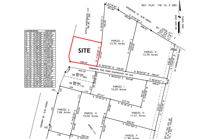 5610 Hwy 96, Jeffersonville, GA à louer - Plan cadastral – Image 2 sur 2