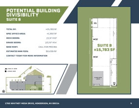 1760 Whitney Mesa Dr, Henderson, NV à louer Plan d’étage– Image 2 sur 4