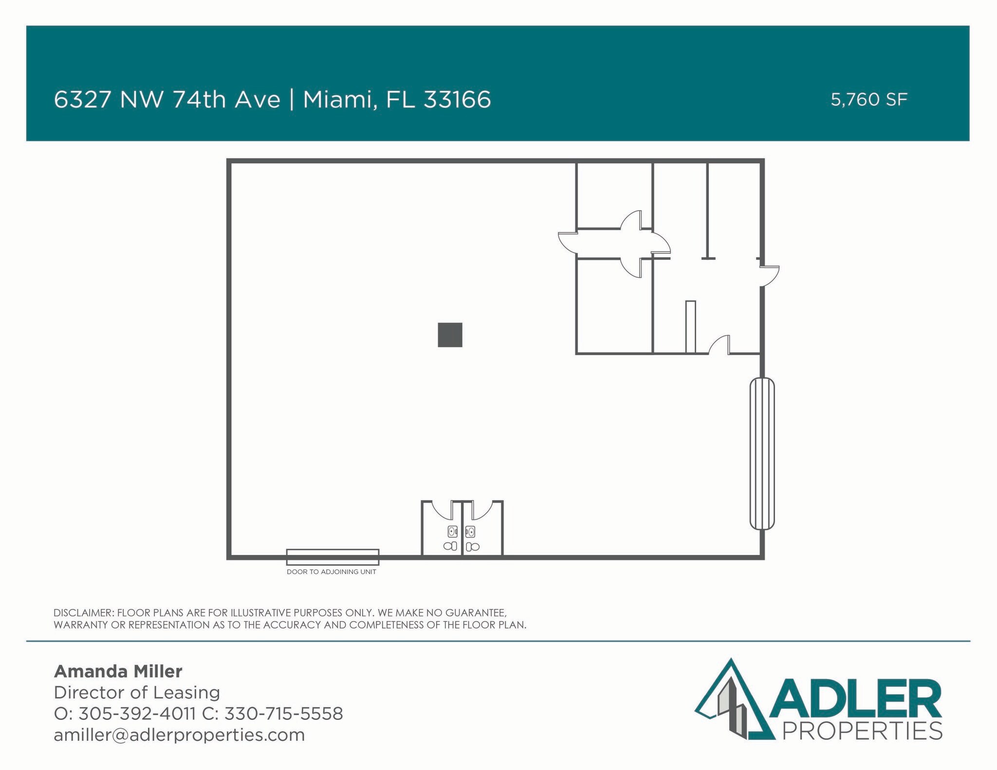 6301-6333 NW 74th Ave, Miami, FL à louer Plan d’étage– Image 1 sur 8