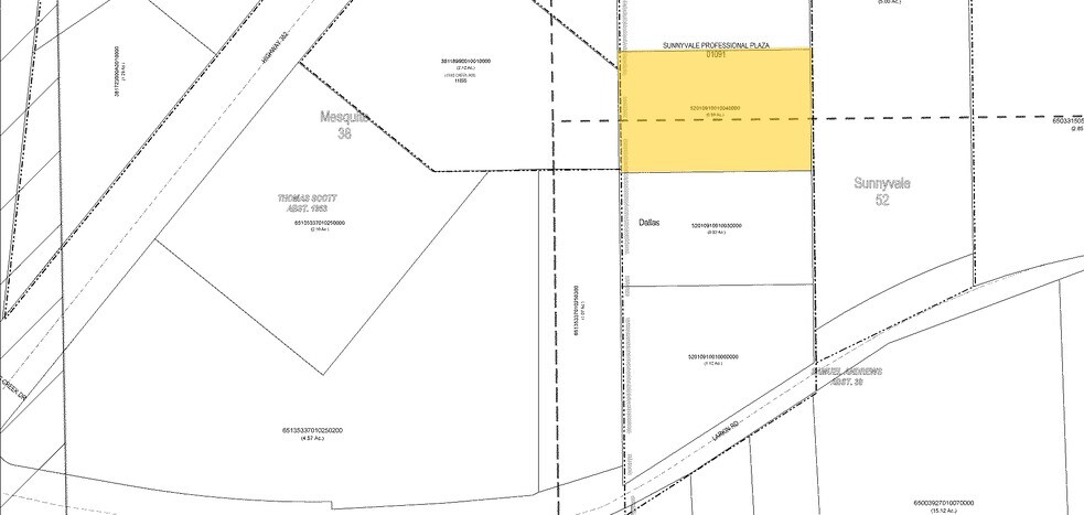 412 S Collins Rd, Sunnyvale, TX à vendre - Plan cadastral – Image 2 sur 4