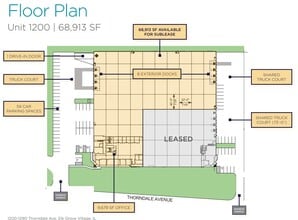 1200-1290 Thorndale Ave, Elk Grove Village, IL à louer Plan d’étage– Image 1 sur 1