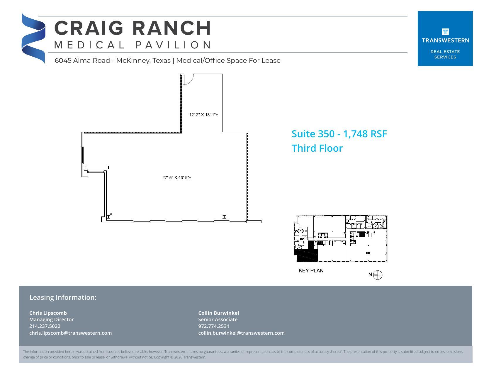 6045 Alma Rd, McKinney, TX à louer Plan d’étage– Image 1 sur 1
