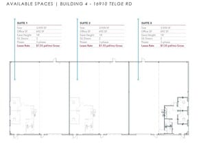 16906 Telge Rd, Cypress, TX à louer Plan d’étage– Image 1 sur 1