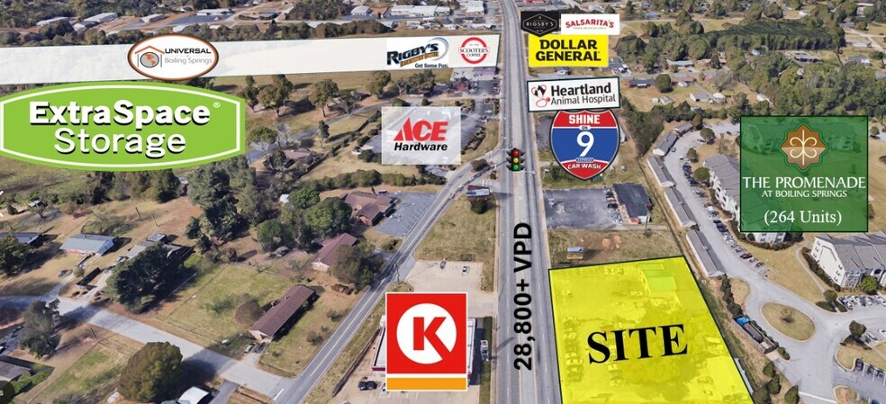 2760-2766 Boiling Springs Rd, Boiling Springs, SC à vendre - Photo de l’immeuble – Image 3 sur 3