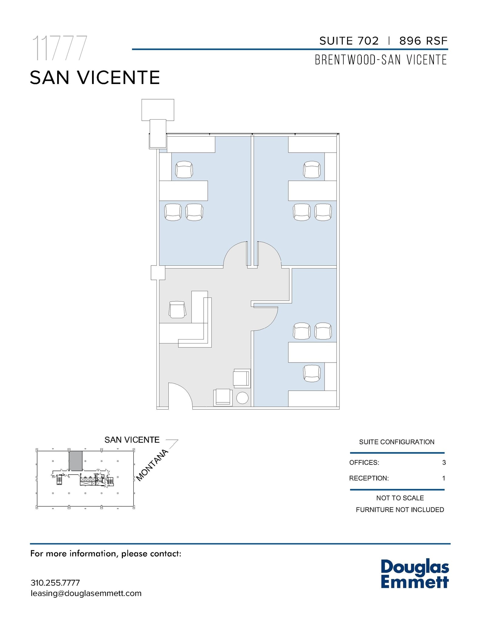 11777 San Vicente Blvd, Los Angeles, CA à louer Plan d’étage– Image 1 sur 1