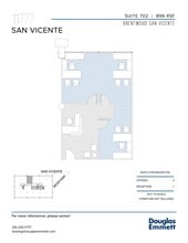 11777 San Vicente Blvd, Los Angeles, CA à louer Plan d’étage– Image 1 sur 1