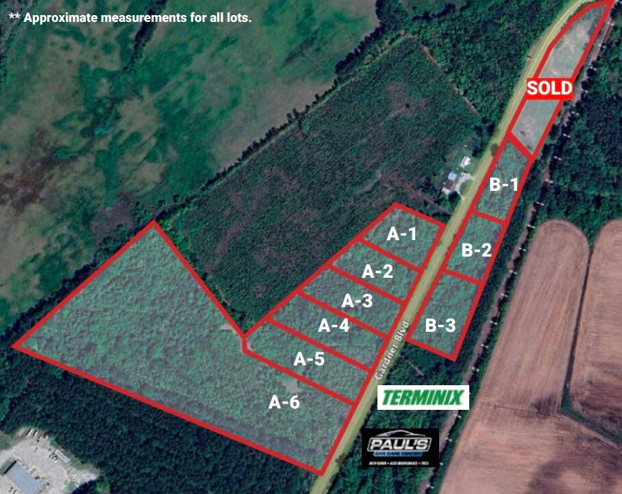 Gardner Boulevard, Holly Hill, SC à vendre Plan cadastral– Image 1 sur 2