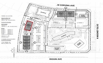 NWC Mooney & Riggin Ave, Visalia, CA à louer Plan de site– Image 2 sur 2