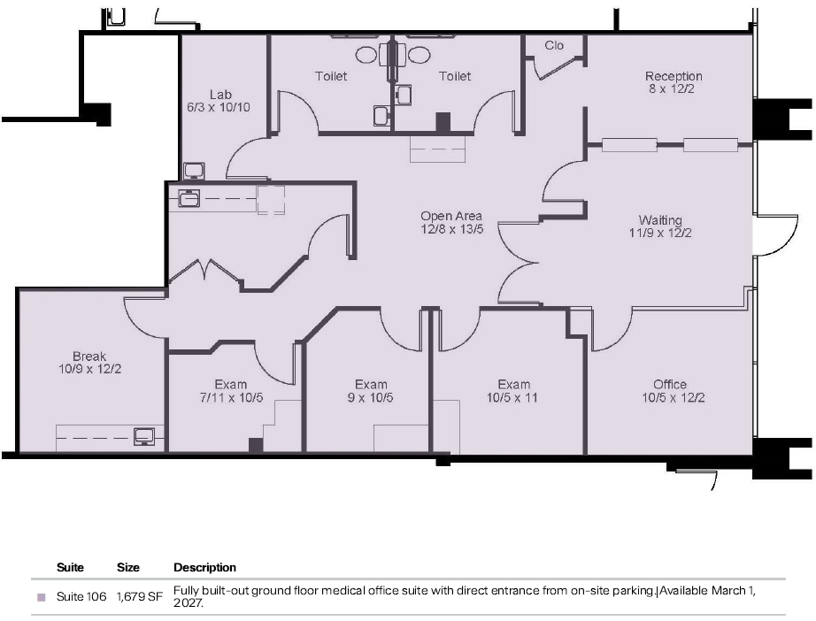 501 N Frederick Ave, Gaithersburg, MD à louer Plan d’étage– Image 1 sur 1