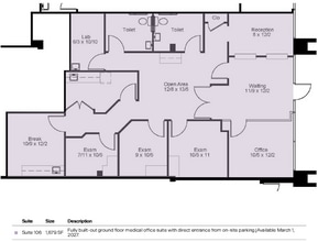 501 N Frederick Ave, Gaithersburg, MD à louer Plan d’étage– Image 1 sur 1