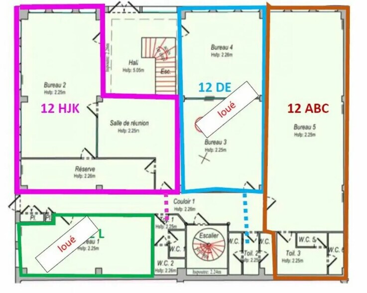 Bureau dans Genay à louer - Plan d’étage – Image 1 sur 8