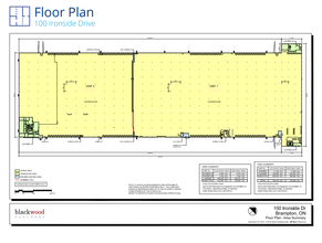 100 Ironside Dr, Brampton, ON à louer Plan d’étage– Image 1 sur 1