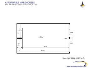 1900-2261 NW 29th St, Oakland Park, FL à louer Plan d’étage– Image 2 sur 2