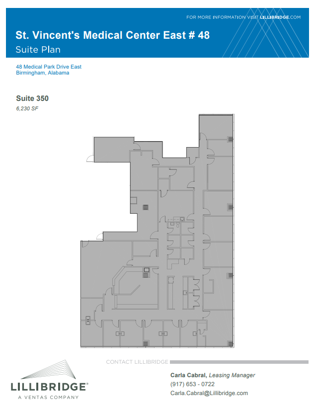 46-52 Medical Park Dr E, Birmingham, AL à louer Plan d’étage– Image 1 sur 1