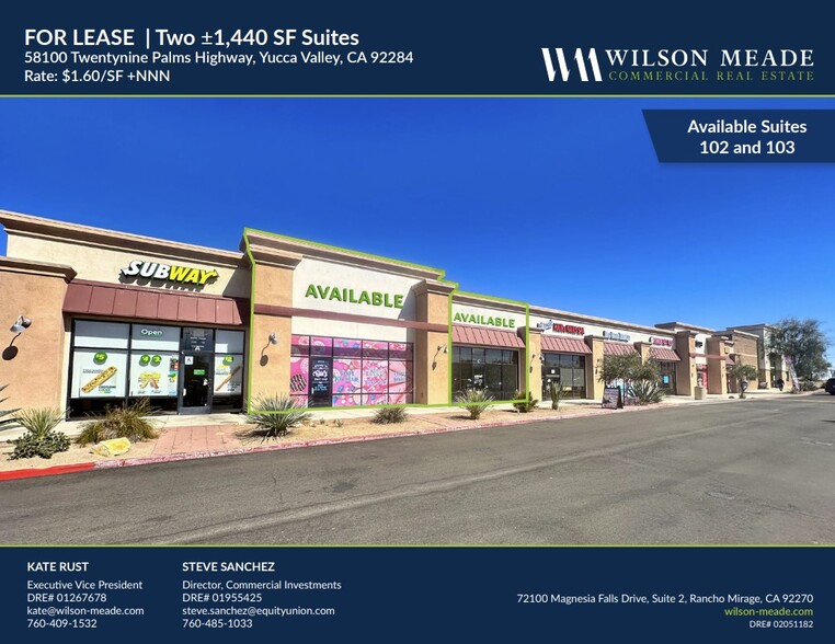 58080 Twentynine Palms Hwy, Yucca Valley, CA à louer - Photo de l’immeuble – Image 1 sur 9
