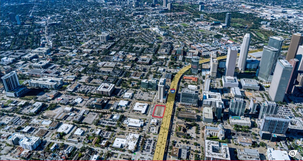 2017 Main St, Houston, TX à vendre - Aérien – Image 3 sur 4