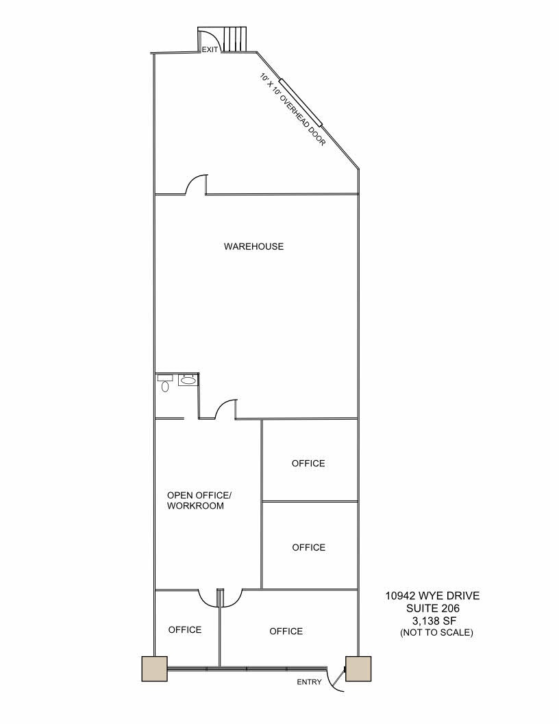 10942 Wye Dr, San Antonio, TX à louer Plan d’étage– Image 1 sur 1